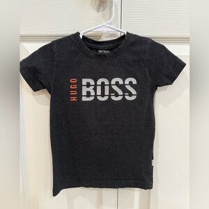Hugo Boss Kids Charcoal Grey Logo T-Shirt 3T